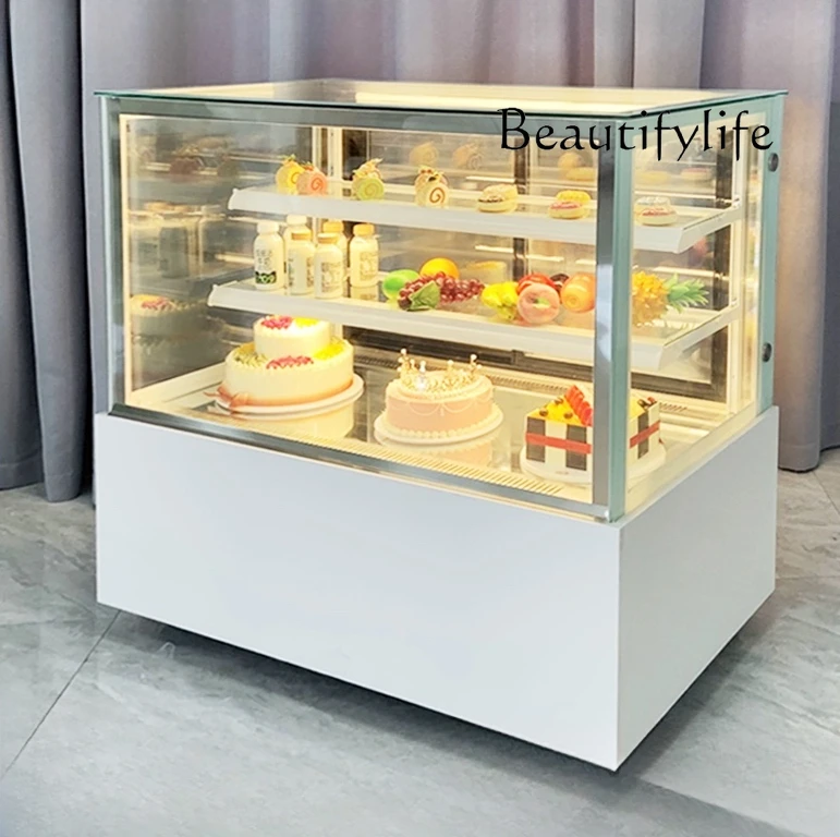 Cake Refrigerated Display Commercial Desktop Small Freezer Fruit Cooked Food Air-Cooled Fresh Cabinet