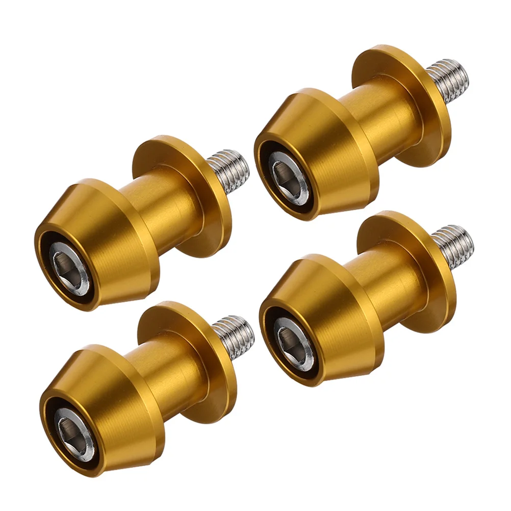 

4pcs Motorcycle Swingarm Spools Sliders Stand Screw Universal Fit For Motorbike Swing Arm Robust Bobbins Polished Finish Safety