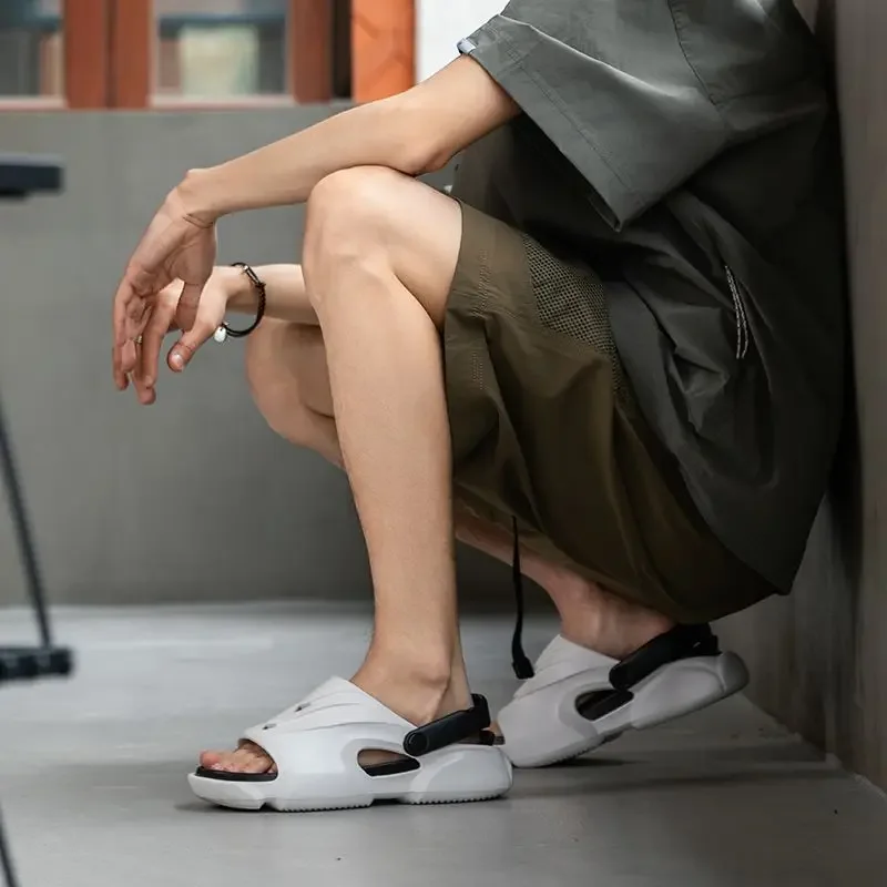 

Indoor Casual Slippers Male Shoe Outdoor Men's Sandal Open Descount Luxury Designer Original 39 H Cheap Clearance Stylish Hot
