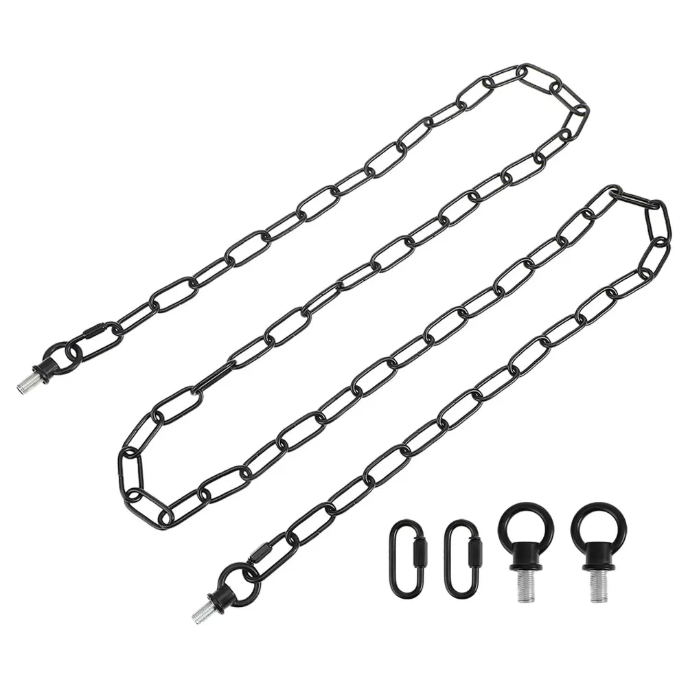 

Black Lacquered Chain Kit Crystal Lamp Iron Chain Pendant Lighting Accessories Materials Easy Installation