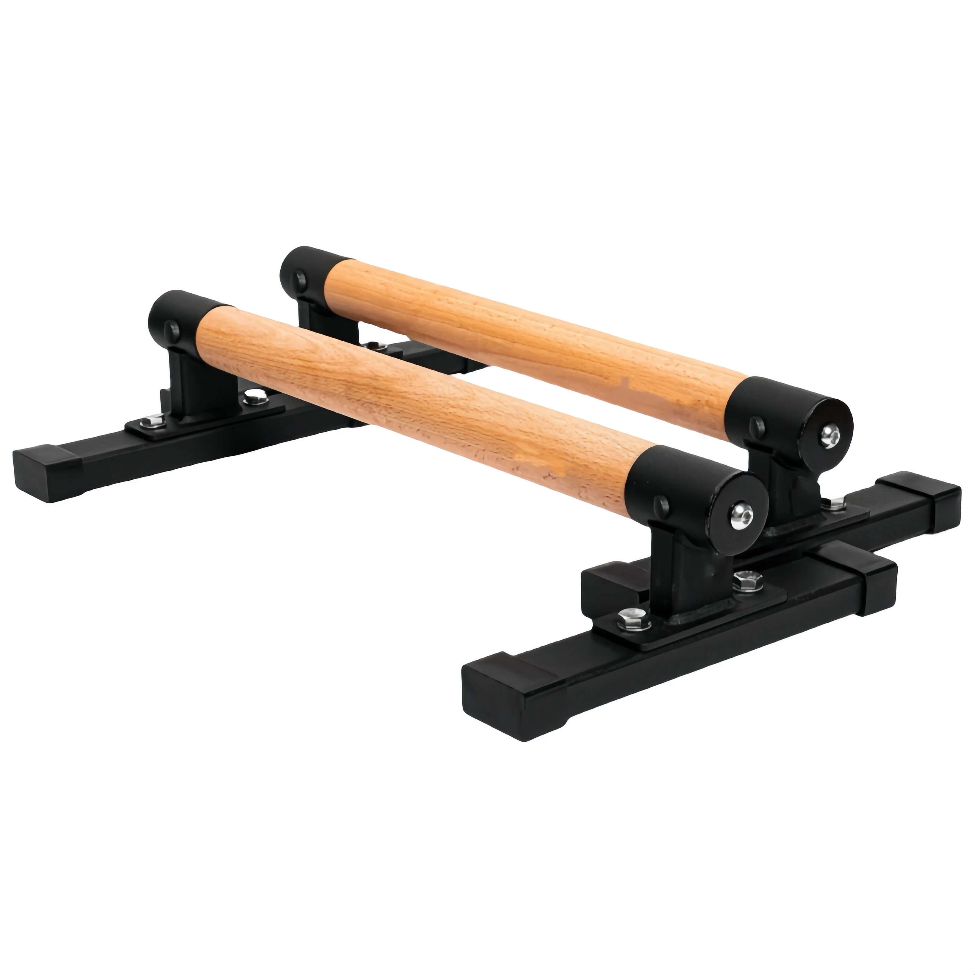 

Деревянные параллельные стержни разных размеров, погружной стержень с толстыми буковыми ручками, металлические подставки для отжиманий