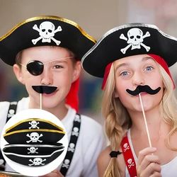 Children Adults Pirate Hats Halloween Props Cosplay Dance Party Pirate Clothing Hat Cosplay Costume Cap Kids Birthday Decoration