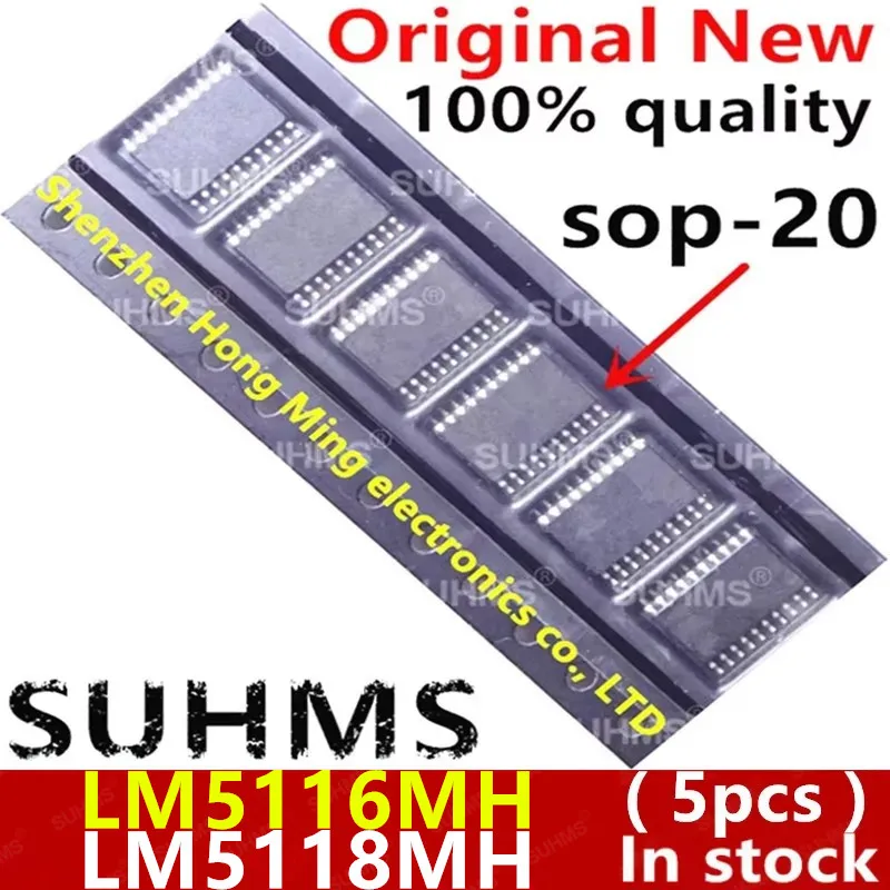 (5piece)100% New LM5116MHX/NOPB LM5118MHX/NOPB LM5116MHX LM5118MHX LM5116MH LM5118MH LM5116 LM5118 sop-20 Chipset
