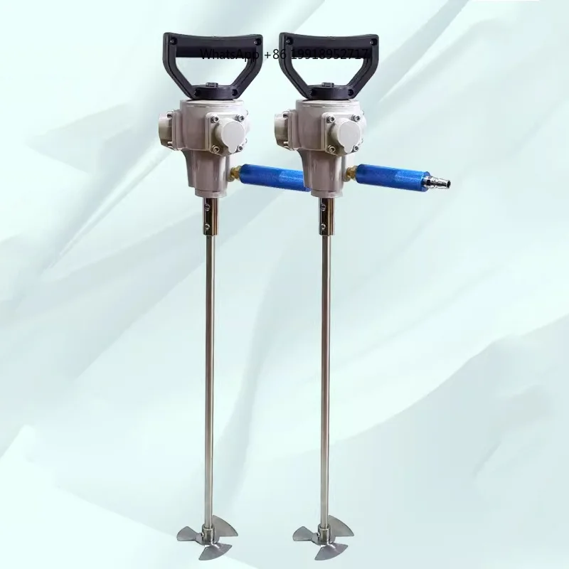 Pneumatic 5-gallon Paint Mixer, Dye and Adhesive Mixer, Portable Stainless Steel 6-8KG Pressure Mixer Feed Mixing