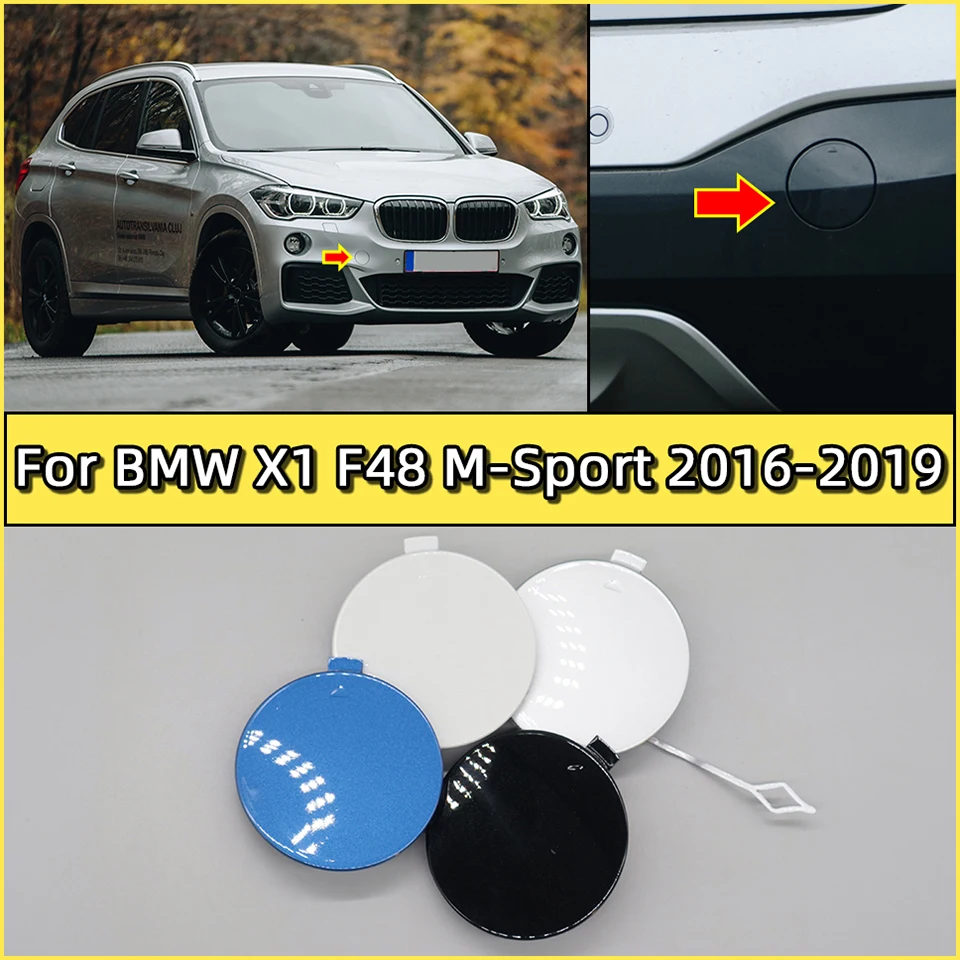 Front Rear Bumper Hauling Cap Tow Hook Cover Decoration Shell For BMW X1 F48 M-Sport 2016-2019#51118072810 51128073059