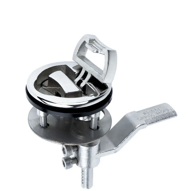 316 stainless steel D ring floor pull ring spring lock, marine yacht