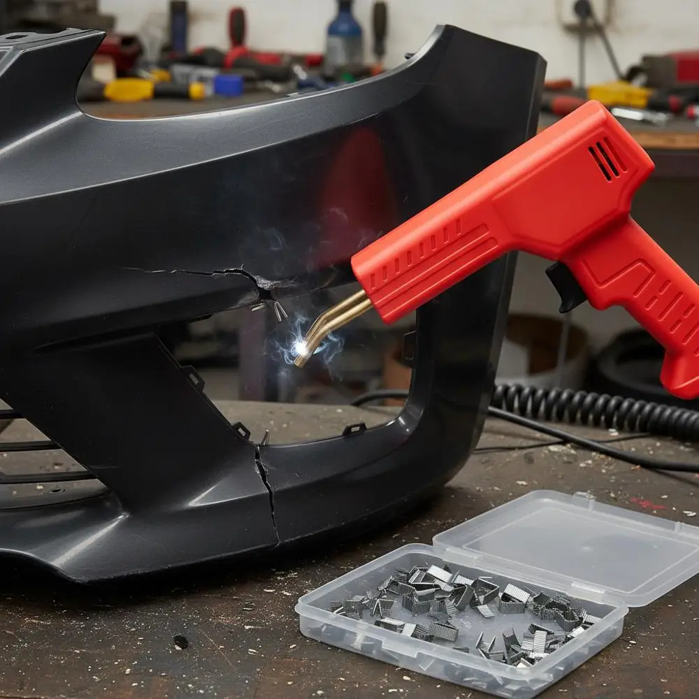 

Набор для сварки пластика 100 Вт, инструмент для ремонта нагревом, 800 скоб для ремонта бамперов автомобилей, каяков, игрушек, трещин, светодиодных лент, быстрый нагрев, ручное управление