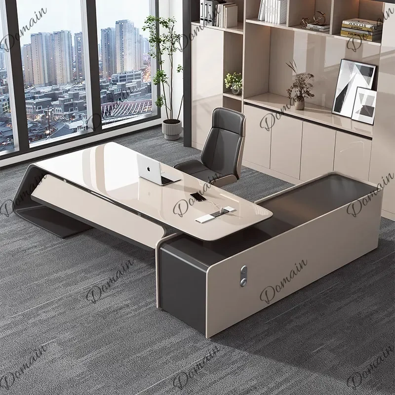 M 160 180 200 220 240 260 280 300cm Multi Functional Baking Paint Office Table Modern Minimalist Design Schreibtisch Furniture