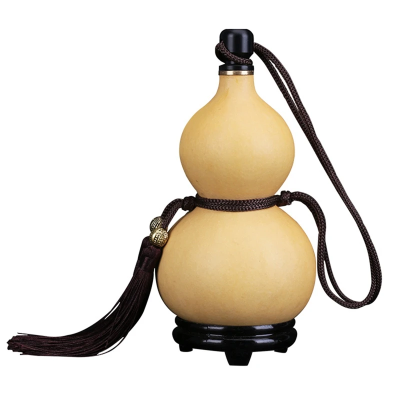 Gourd Wine Flask Outdoor Water Bottle With Tassel Rope Outdoor Portable Water Bottle With Stopper Flagon Kettle Chinese