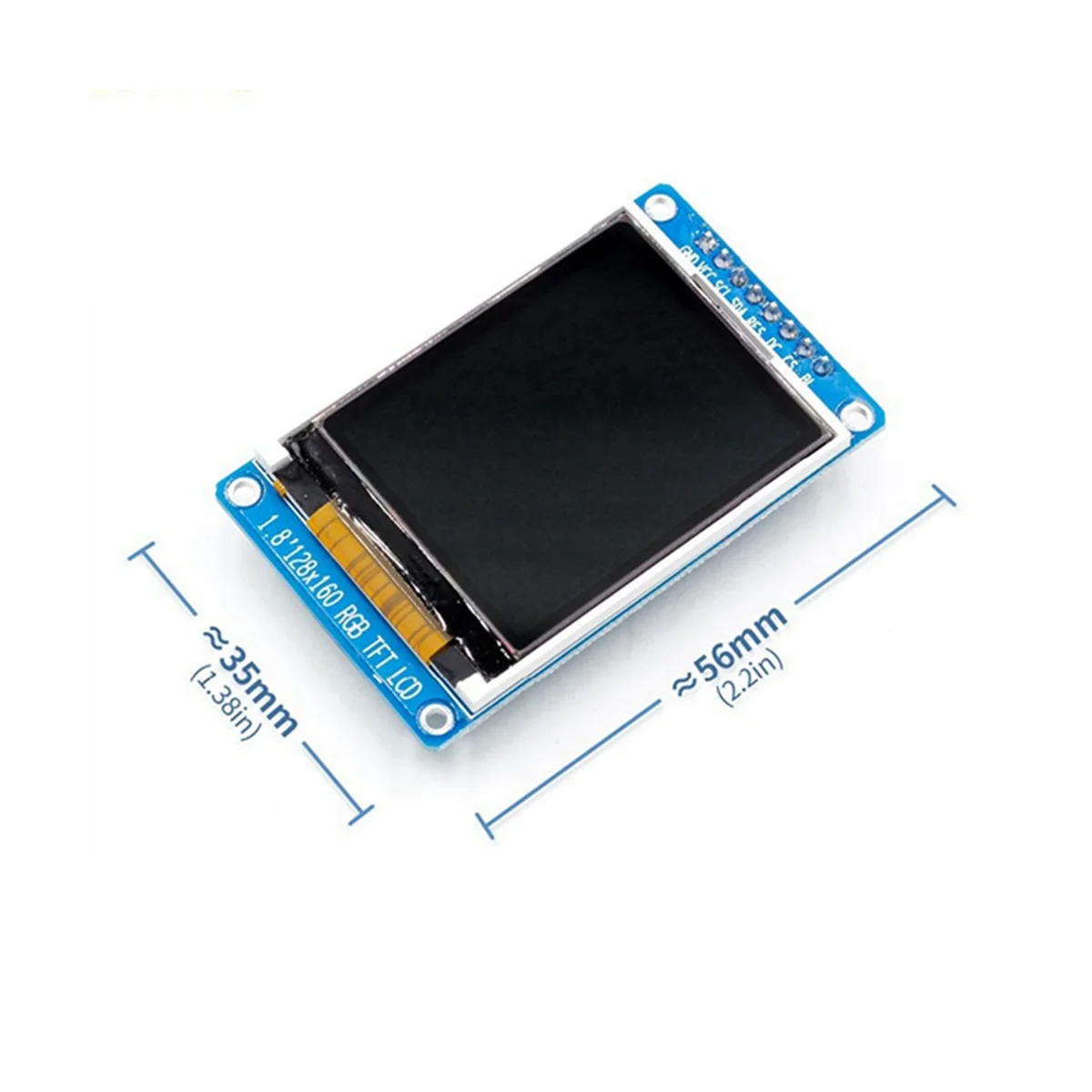 1.8 inci warna penuh 128X160 SPI warna penuh portabel TFT LCD Tampilan modul ST7735S 3.3V mengganti OLED Power Supply