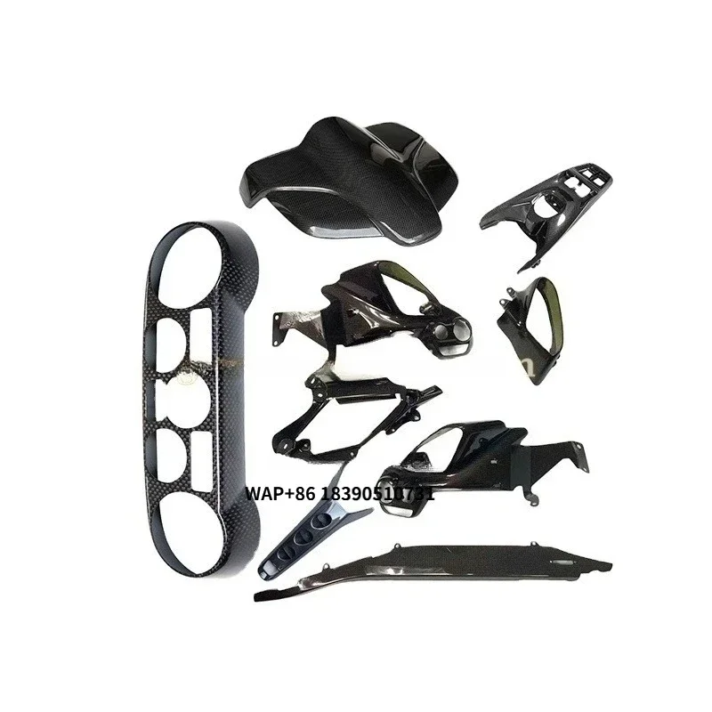 Dry Carbon Fiber Interior Accessories for 488 Interior Center Control Instrument Covers Center Console Cover