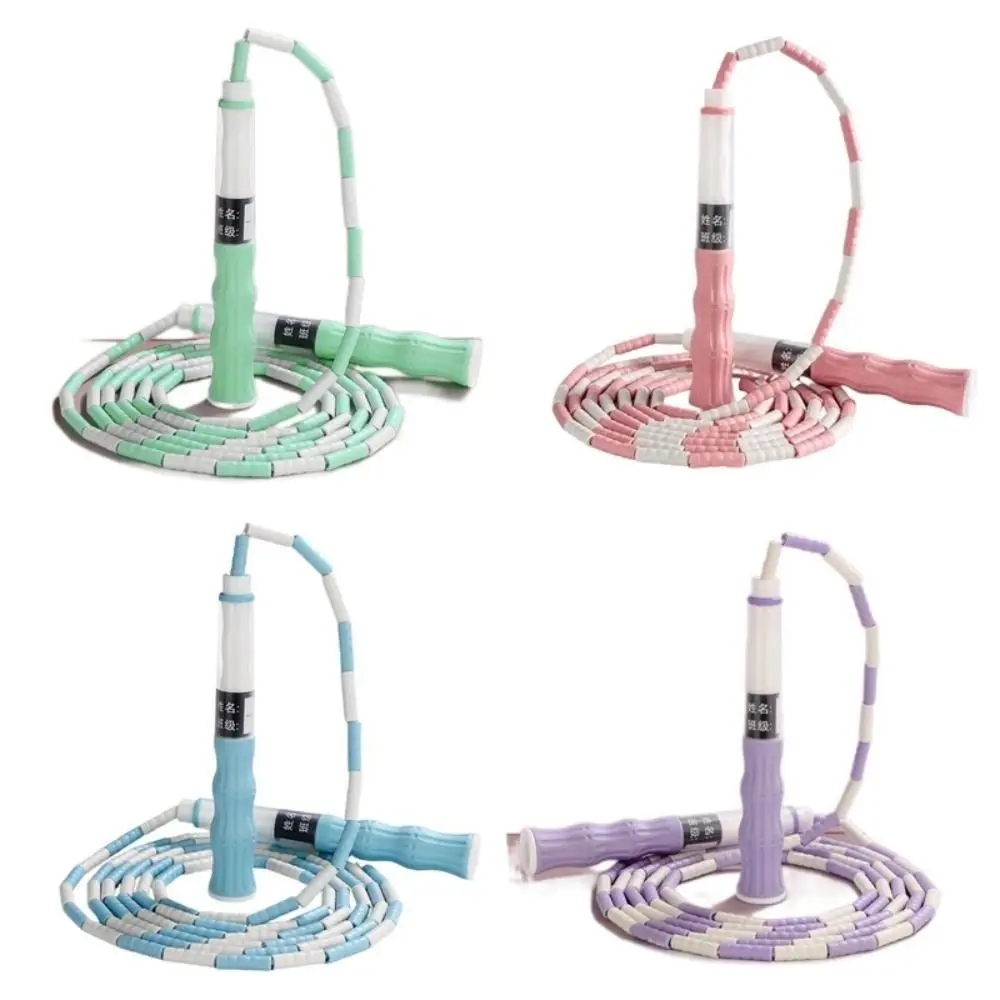 

2.5 M Segmented Fitness Jump Rope Adjustable Length Signable Soft Bead Skipping Rope Soft Bead Lightweight Lose Weight
