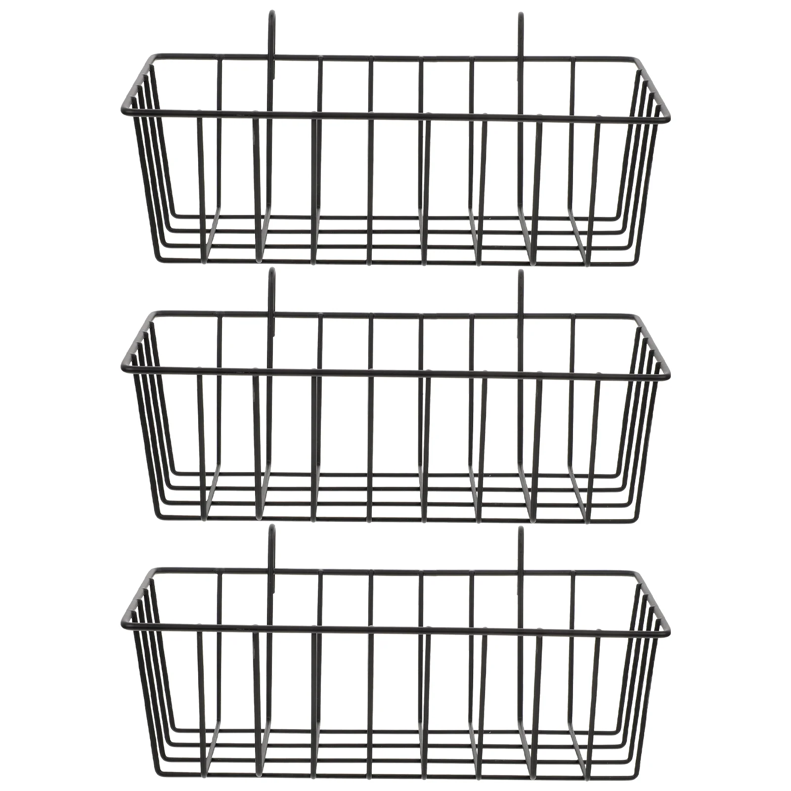 

3 Pcs Kitchen Shelf Wall Basket Wall-mounted Storage Rack Small Sundries Iron Toilet Holder Hanging Baskets