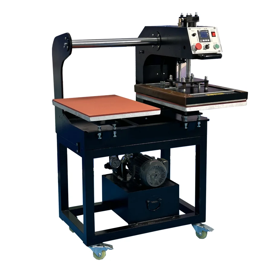 High Pressure Hydraulic Heat Press Machine Auto Open Double Station 40x60cm for T-shirt Transfer Design