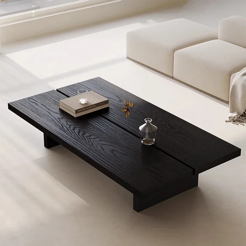 

Wabi-Sabi Modern Coffee Tables Solid Wood Light Luxury Balcony Side Tables Living Room Home Use Mesa Auxiliar Salon Furniture