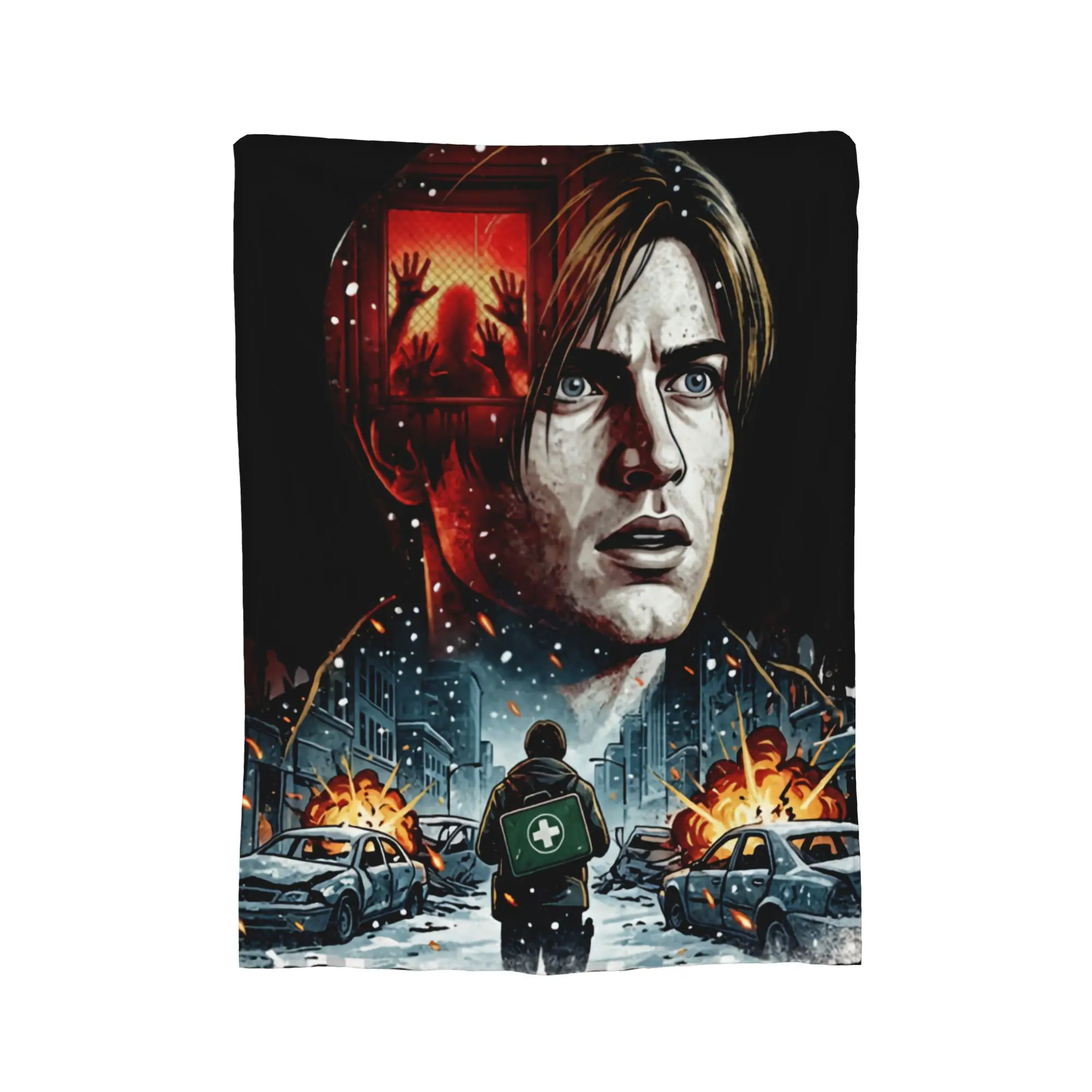2026 RE Movie Bryan Hodukavich Medical Courier Flannel Blanket  Vintage Throw Blanket for Home 125*100cm Bedspread