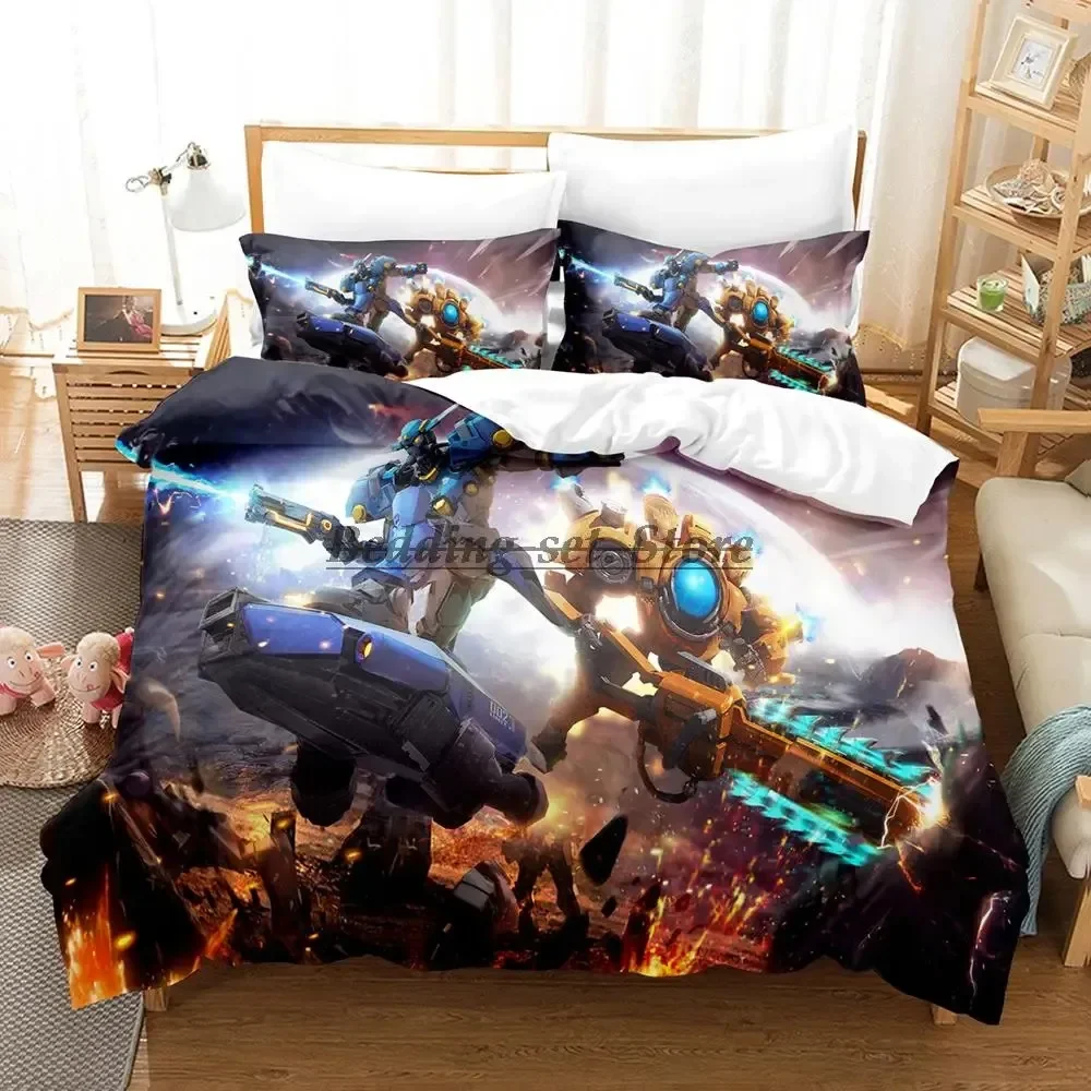 2023 Alien Marauder Bedding Set Single Twin Full Queen King Size Bed Set Aldult Kid Bedroom Duvetcover Sets Anime Bed Sheet Set