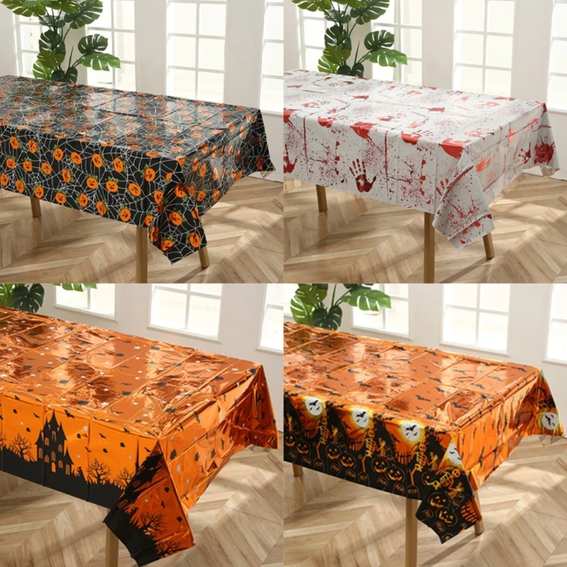 Halloween Decorations Bloody Horrible Table Cover Scary Tablecloth Halloween Pattern Halloween Party Supplies Decoration