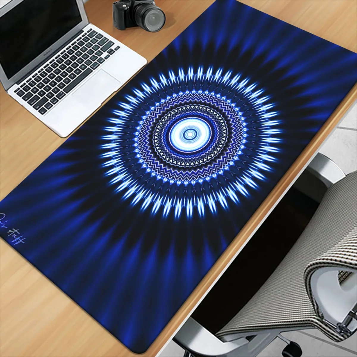 Brand HD Printed Blue Mandala Iron Art Desk Pad XXL Gaming Office Mousepad Versatile Large Surface Mat Gift For Family Friends