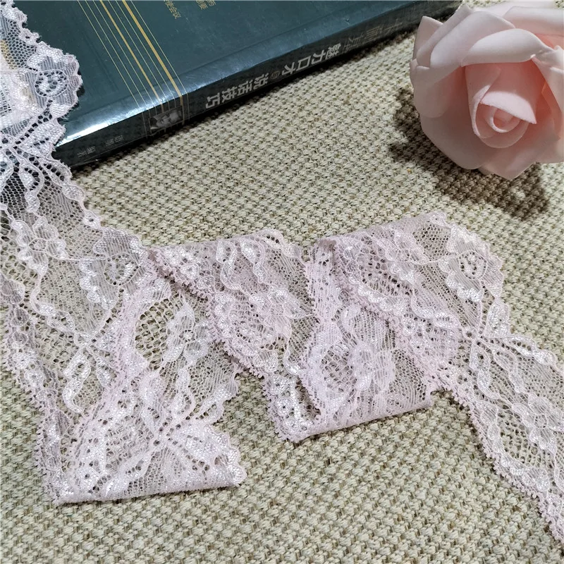 S2508 Jinammonia 5CM Light Pink Wave Elastic Lace Clothing Sleeve Splicing Accessories