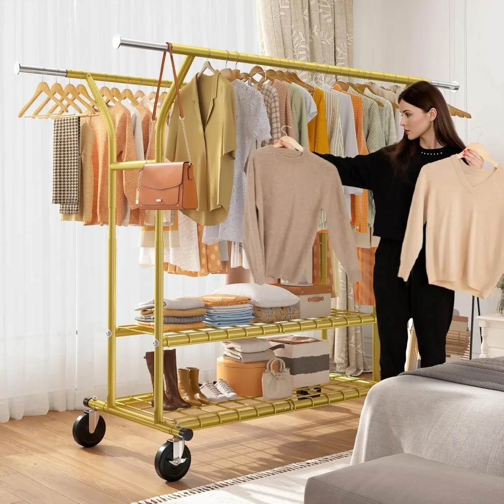 74" W Clothes Rack …