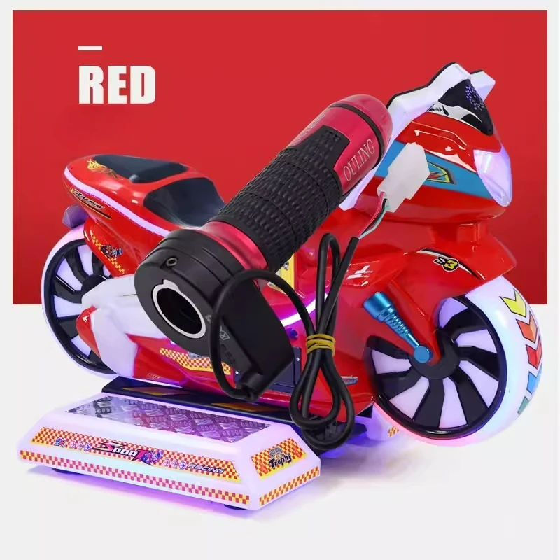 Jitong Arcade Motorcycle Game Handle Coin Operated Ride Control Throttle Accelerator for Children Coin Operated Games