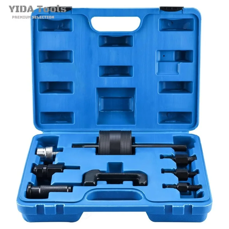 8Pcs Fuel Injector Removal Install Tool Kit Auto Injector Disassembly Special Automotive Service Tools