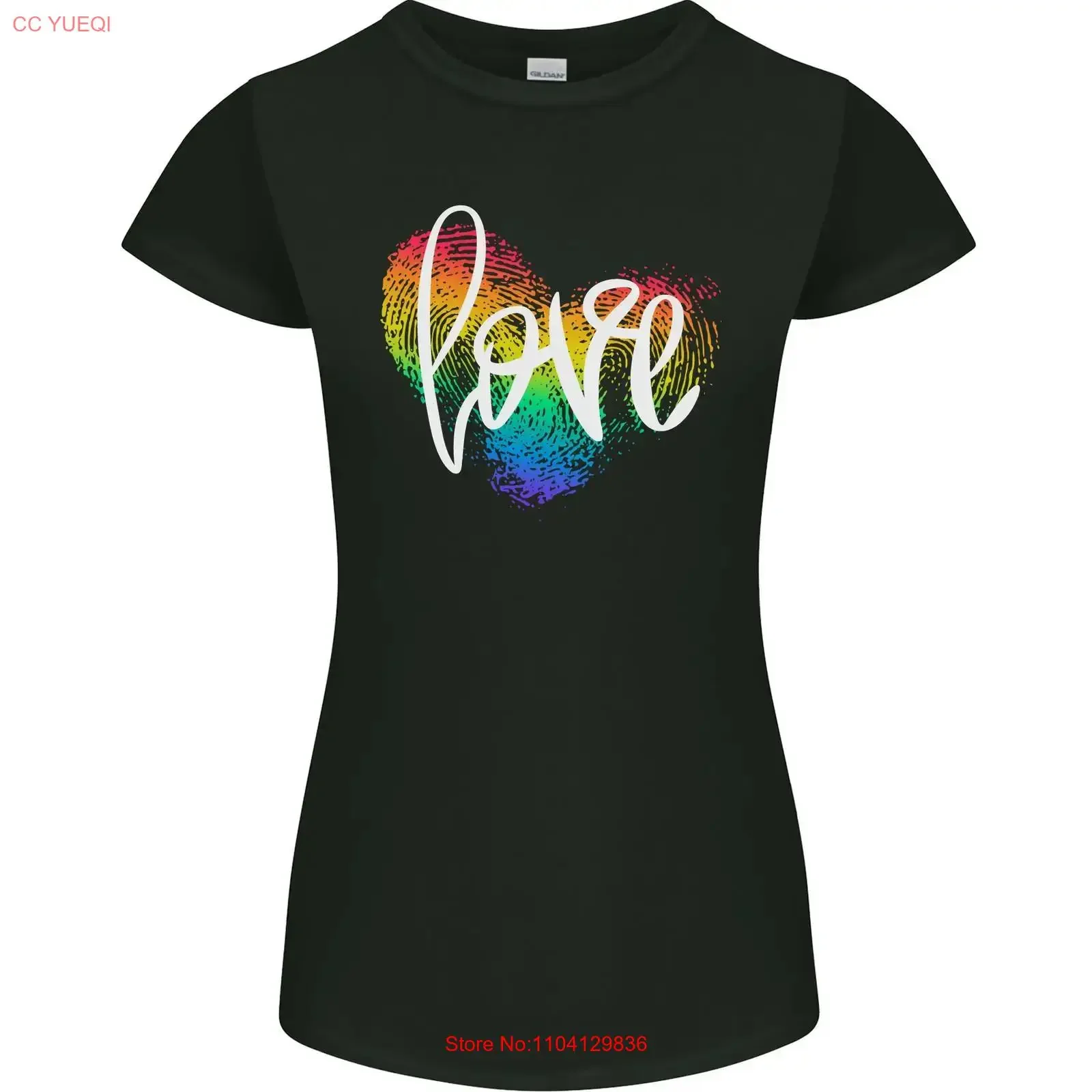 LGBT Love Gay Pride Day Awareness Womens Petite Cut T Shirt vintage Washed Stylish Soft streetwear designer clothes Versatile