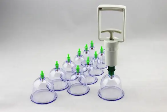12 pcs/ Set Chinese Health care Medical Vacuum Body Cupping Set Portable Massage Therapy Kit body relaxation healthy Massage set