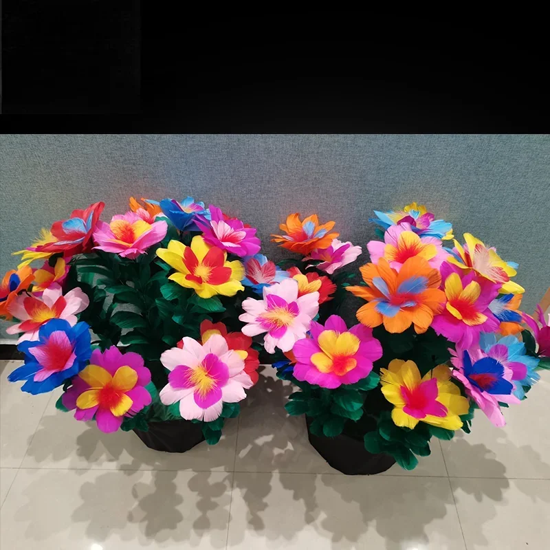 Transforms Into Potted Flower Large Stage Magic Colorful Scarf Transforms Into Flower