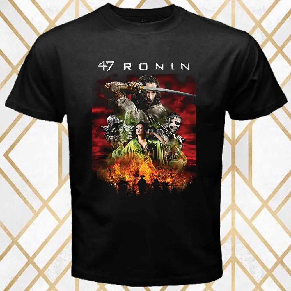 47 Ronin Samurai Movie Men's Black T Shirt Size S 3XL