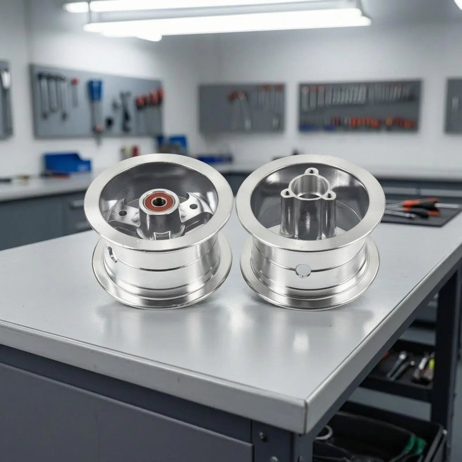 Precision ATV Wheel Hub Rim Aluminum Alloy 62mm Height Fit 9x3.50-4 3.00-4 Tire Utility Vehicle Accessory