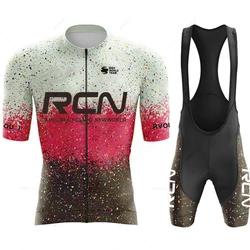 2023 RCN Summer Cycling Jersey Set Short Sleeve Bike Uniform Sports Bicycle Clothing MTB Clothes Wear Maillot Ropa De Ciclismo