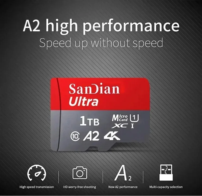 New High Speed Memory Card 128GB Class 10 Micro TF SD Card 1TB SD Memory Card For Camera Phones tablets