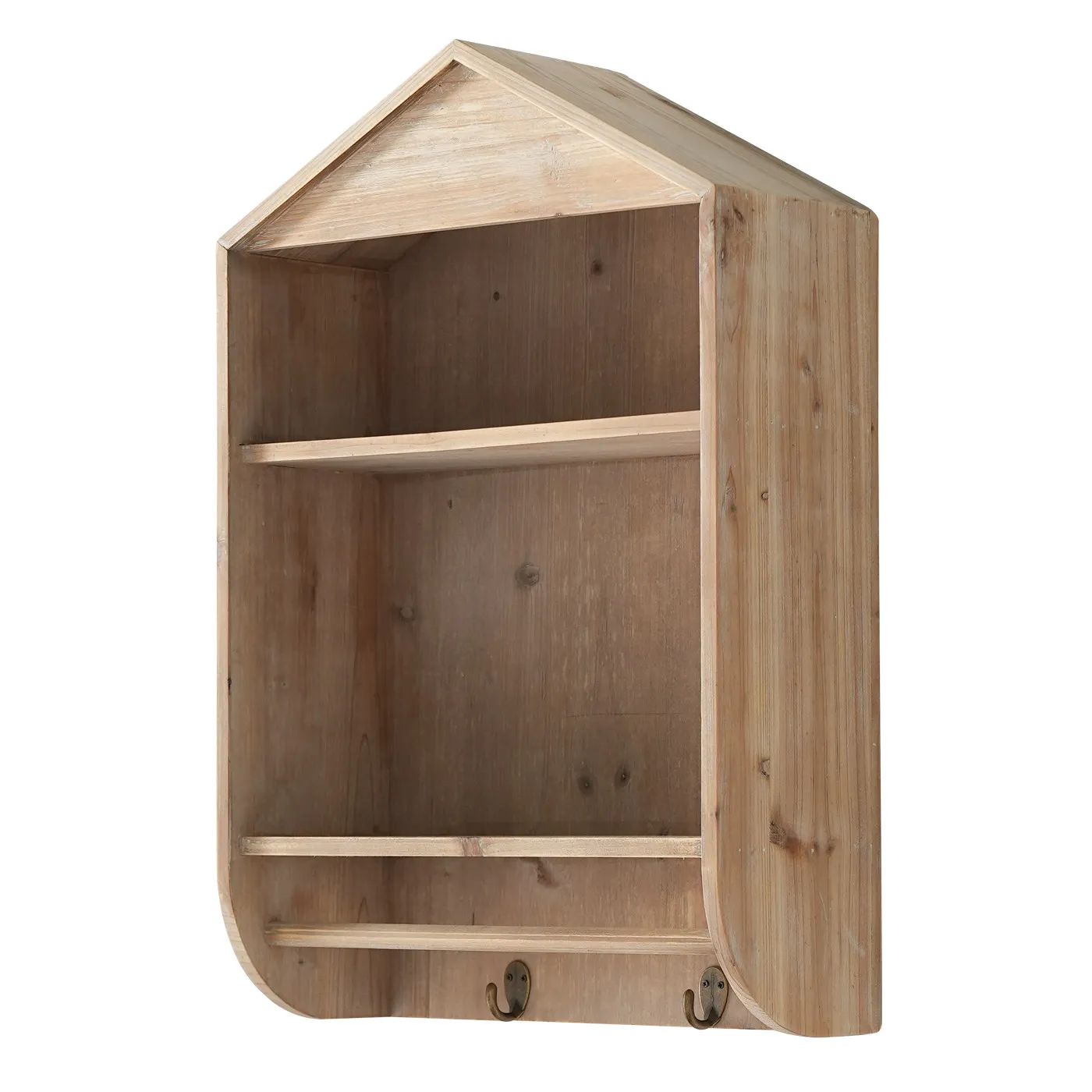 Solid wood wabi wind wall shelf study coffee shop homestay wall decoration hanging cabinet cup holder wall hanging storage rack