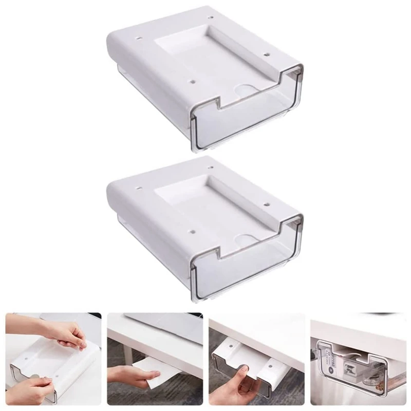 2 шт., самоклеящиеся ящики-подставки под стол