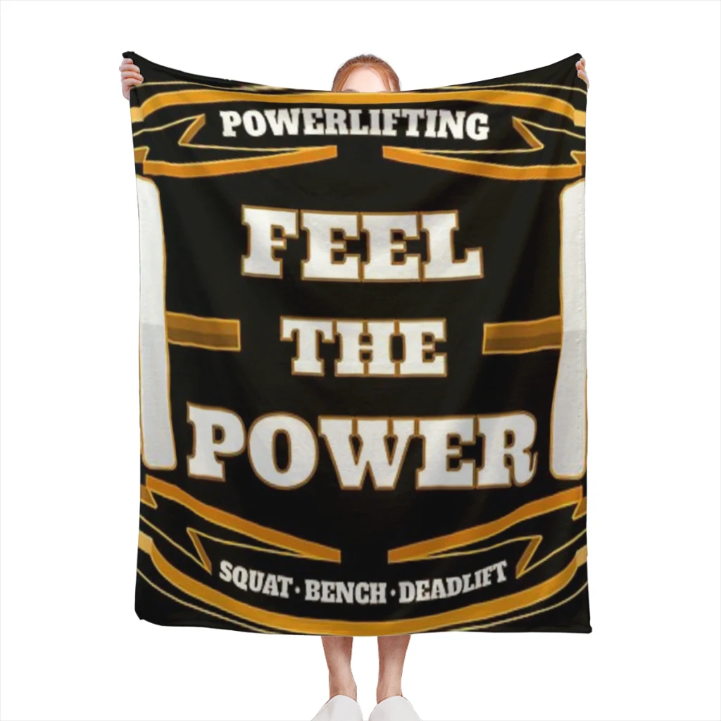 

Powerlifting Power Deadlift Medium Blanket Fluffy Soft Bedroom Decor Sofa Blankets Comforter Home and Decoration