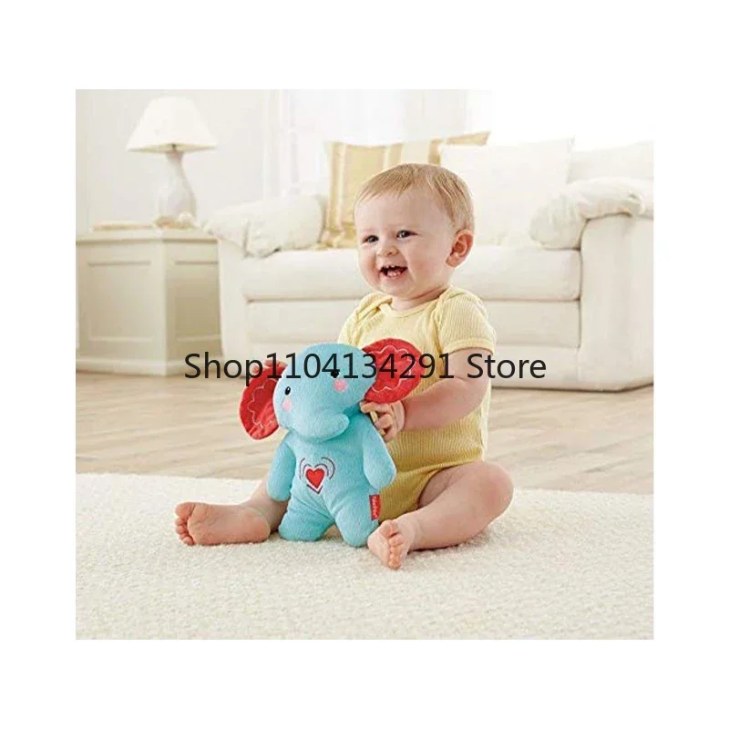 Original Fisher-Price calmante vibraciones chupete abrazar elefante habilidades sensoriales comodidad y seguridad juguetes de peluche electrónicos