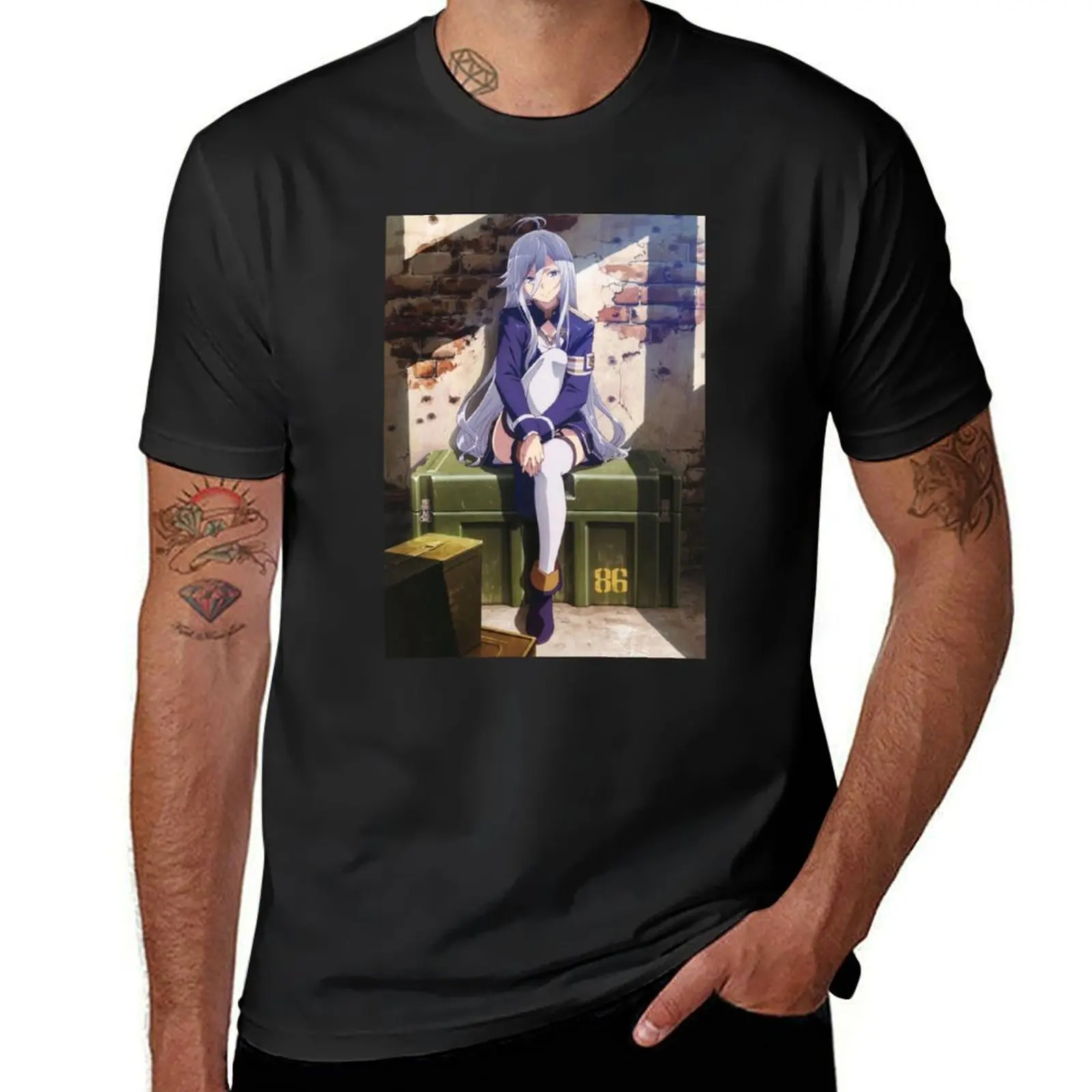 

86 anime poster T-Shirt summer top shirts graphic tee designer shirts cotton graphic tees anime shirts men