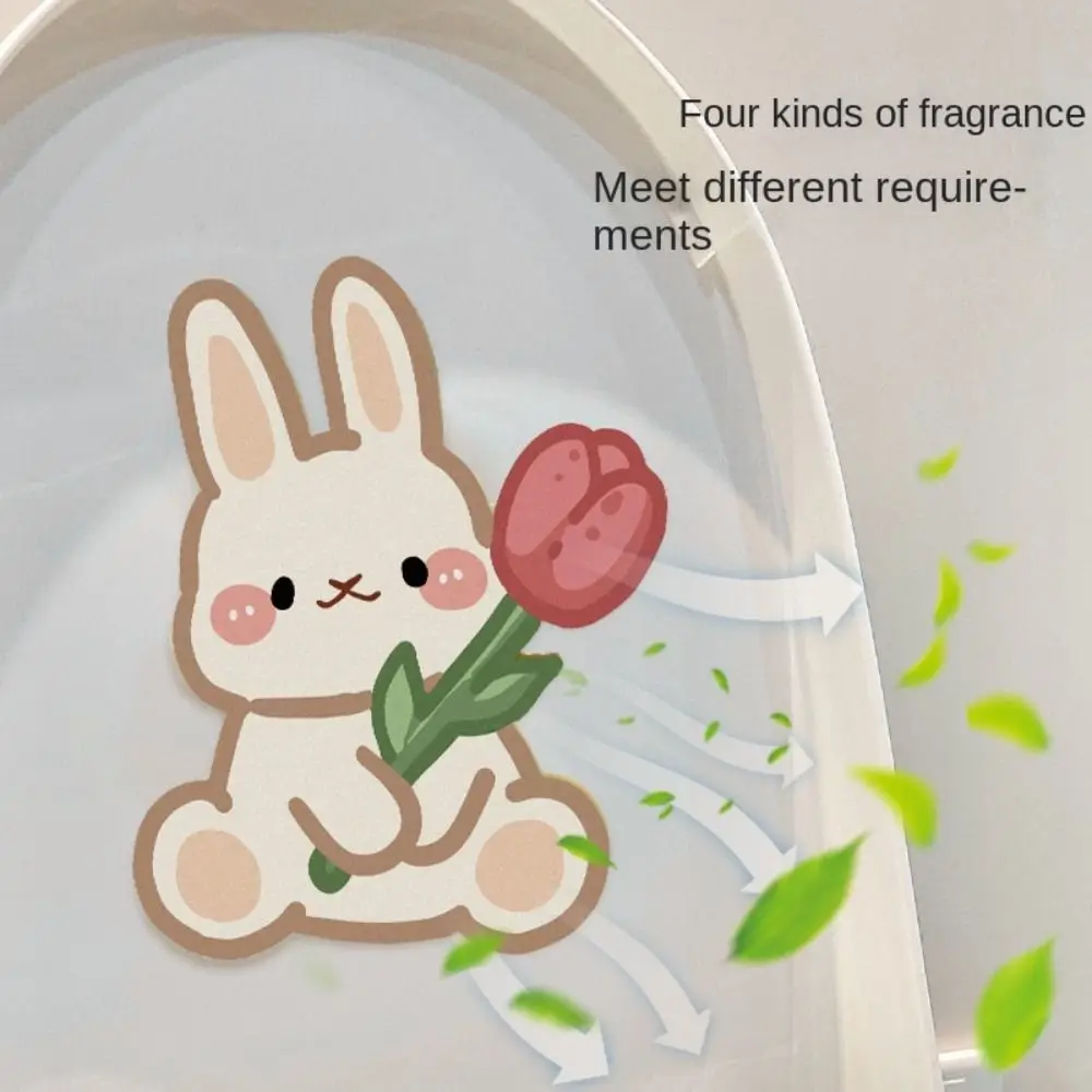 Cartoon Animal Toilet Deodorant Sticker with Deodorant Function Thickened Felt Shoe Cabinet Wardrobe Stickers