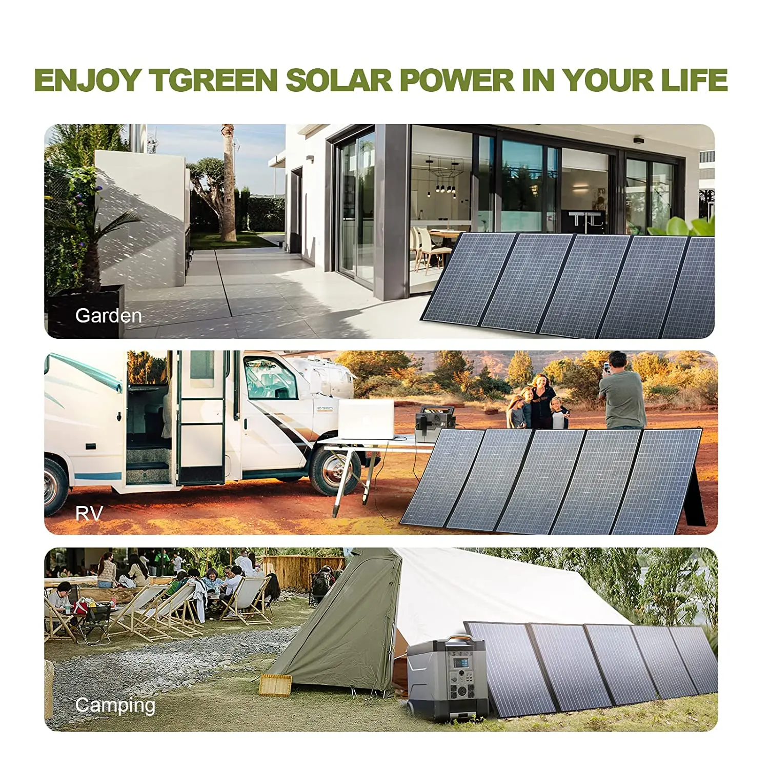 ALLPOWERS Foldable Solar Panel 400W / 200W / 100W / 60W Solar Charger for Power Station Solar Generator Camping Boat