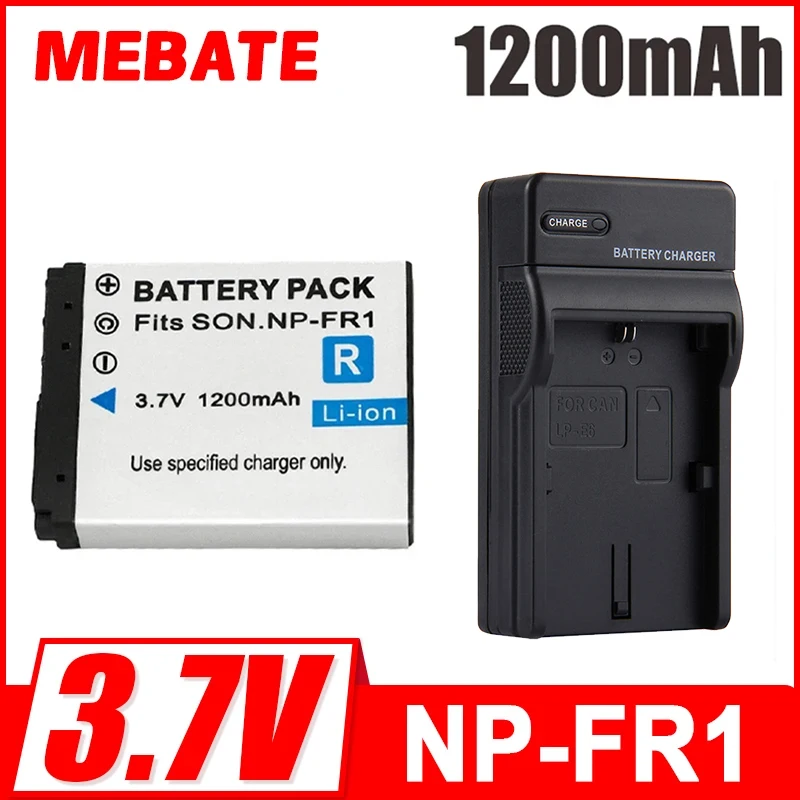 Upgrade NP-FR1 NPFR1 3.7V 1200mAh Replacement Camera Battery for Sony DSC P100 P200 P150 T30 G1 V3 T50 F88 P100L P100LJ