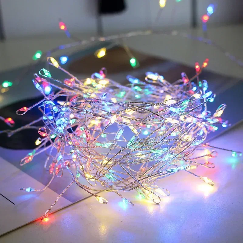 3/6M USB Powered Remote Control Fairy Lights for Wedding Christmas Party Garden Decoration Firecracker String LED Lights