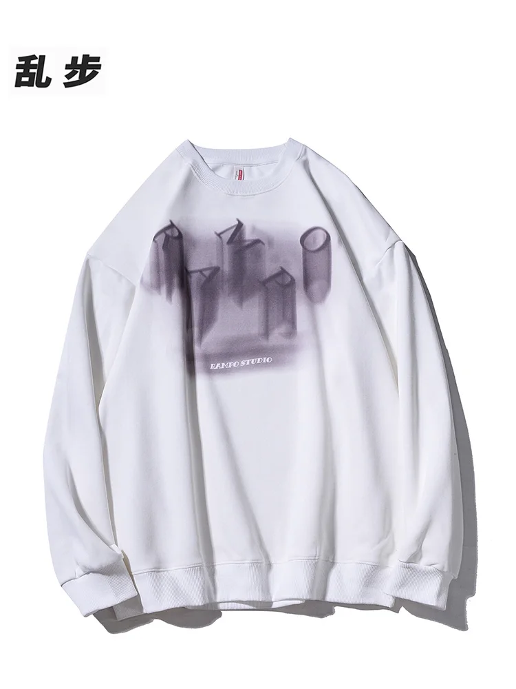 

Мужской свитшот American Sle с цифровой прямой печатью, плотный, модный дизайн, базовый слой для осени и зимы, повседневная одежда