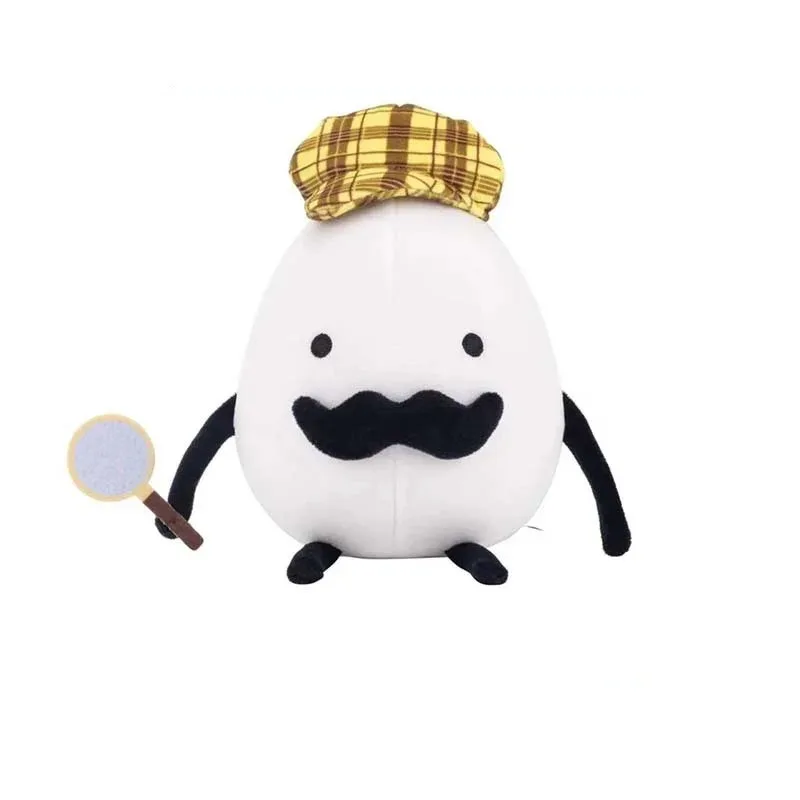 

TEMIKIDS 25Cm Detective Egg Plush Game Stuffed Plushies Cartoon Doll Dolls Children Toy Christmas Birthday Gifts