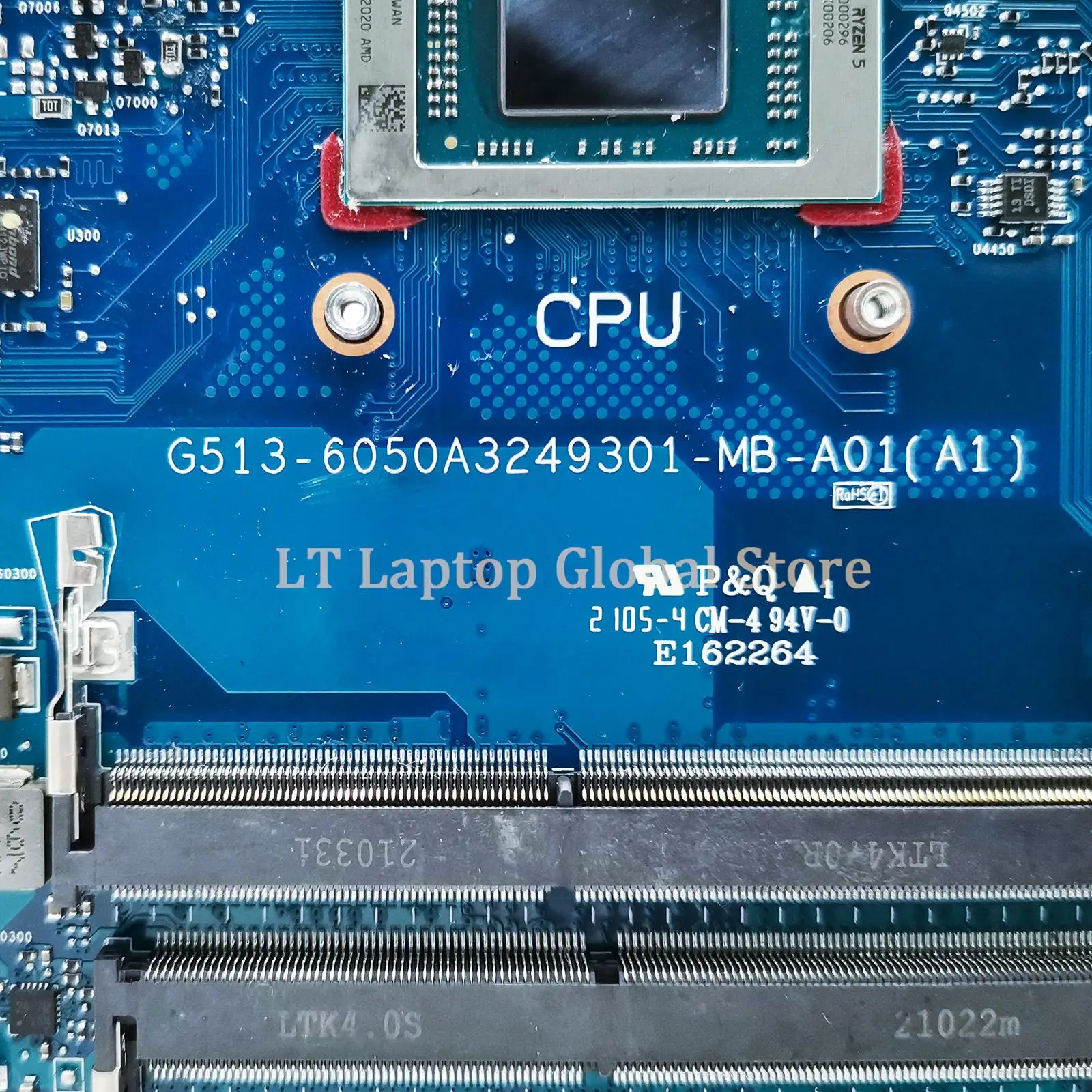 Imagem -06 - Laptop Motherboard para Asus G513qc G513qe G513qr Px513q Px713q G713qe r5 r7 r9 Cpu Rtx3050 Rtx3050ti-v4g lt