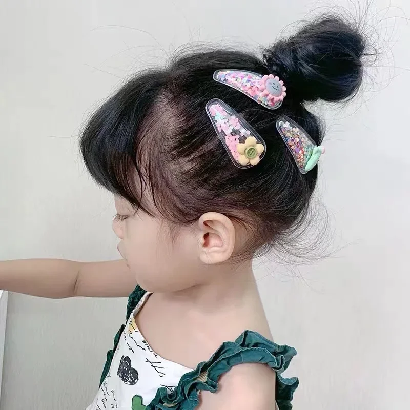 Children's Hairpin Princess Little Girl Sweet Cute Cartoon Broken Hair Clip Cute Baby Does Not Hurt Hair Headdress Suit