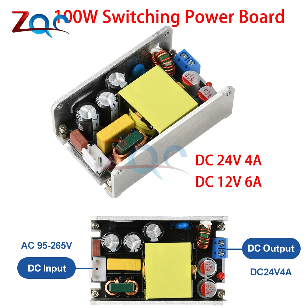 

AC To DC 12V/24V Gallium Nitride Switching Power Supply Board 12V 6A 24V 4A Isolated Switching 100W Buck Converter Module