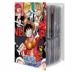 160pcs One Piece Album Anime Cards Holder Binder Cards Map Book Bandai Game Cartoon Collection Folder Kids Toy Gift