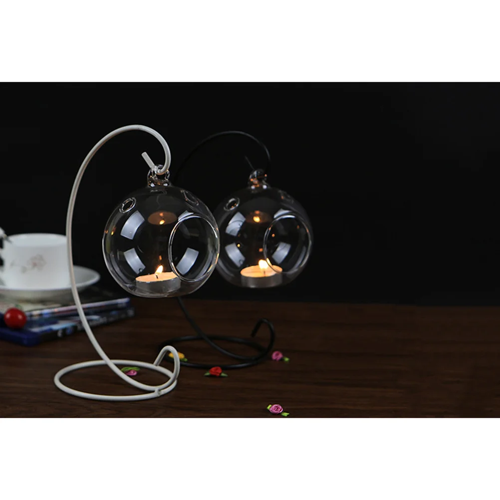 

12Pcs Glass Holders Clear Hanging Tealight Pillar Stand Table Centerpiece Decoration for Home Wedding Party